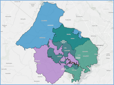 Graphic showing the overall map of grant eligibility areas.