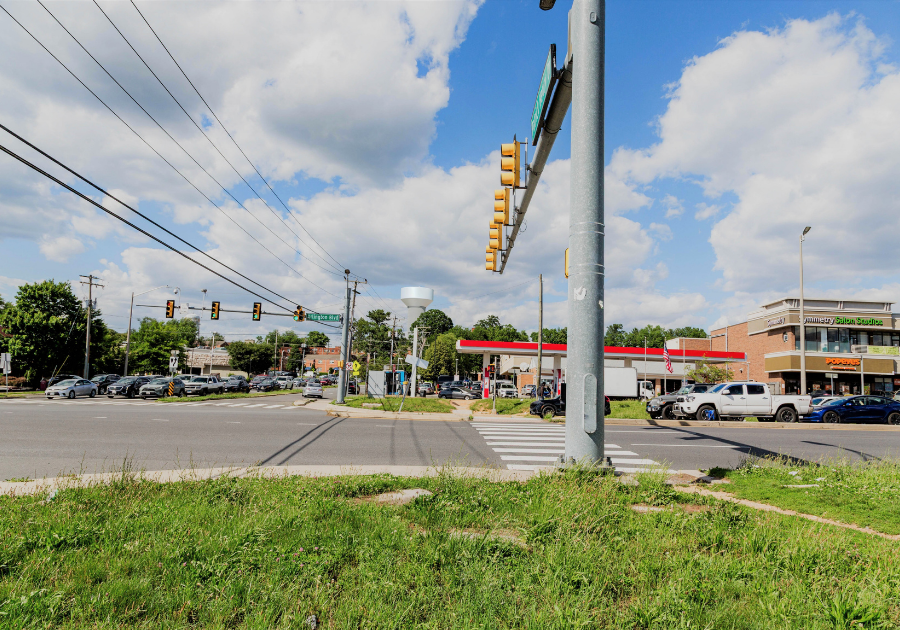 Rendering of the view of the proposed tank standing from Arlington Boulevard (Route 50) and Patrick Henry Drive.