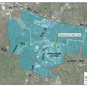 Location of Replacement Water Tank