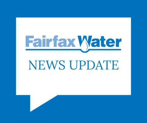 quote bubble that says Fairfax Water News Update