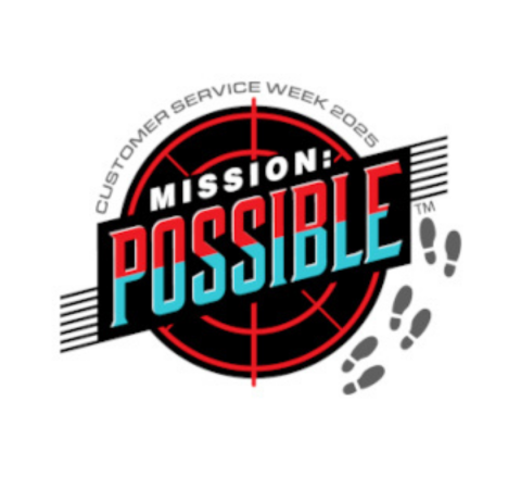 Customer Service Week Logo that says Mission Possible